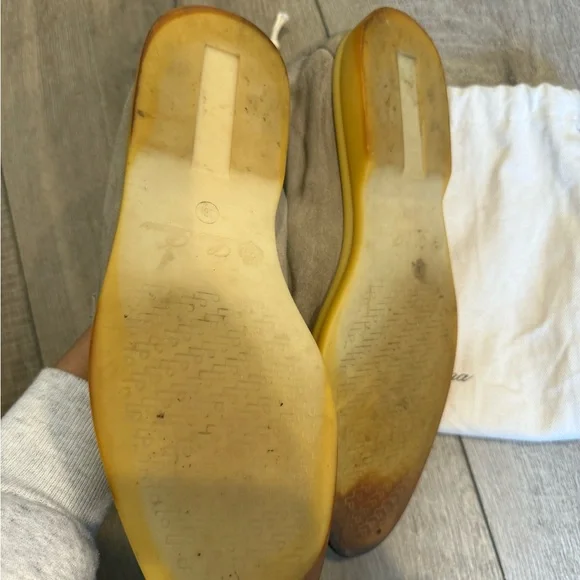 Loro Piana summer walk Gray Suede women’s Loafers - Picture 3 of 6